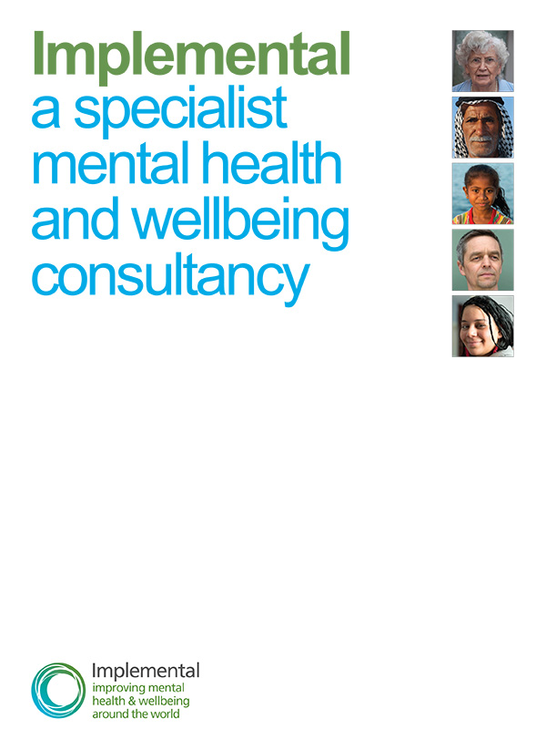 booklet cover for mental health.