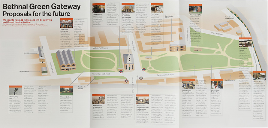 inside of leaflet about Bethnal Green Gateway